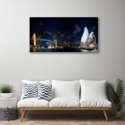 Canvas Kunstdruck Sydney Brücke Stadt Architektur