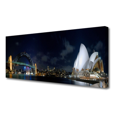 Canvas Kunstdruck Sydney Brücke Stadt Architektur