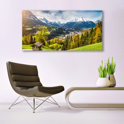 Canvas Kunstdruck Alpen Landschaft