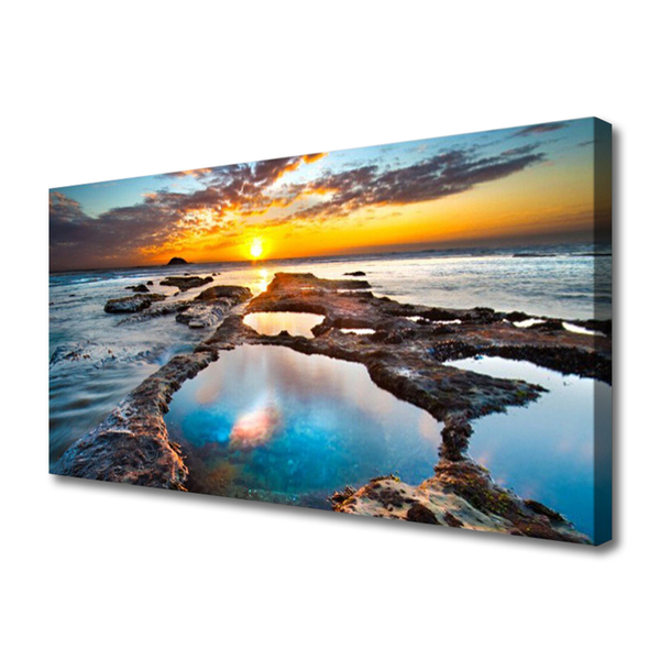 Canvas Kunstdruck Meer Sonne Landschaft