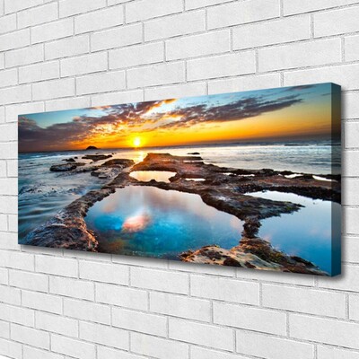 Canvas Kunstdruck Meer Sonne Landschaft