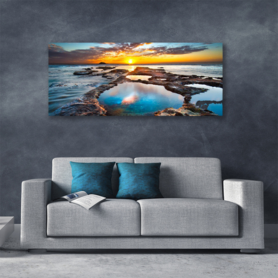 Canvas Kunstdruck Meer Sonne Landschaft