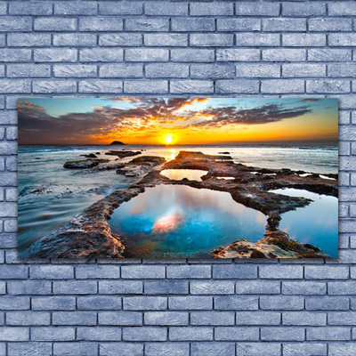 Canvas Kunstdruck Meer Sonne Landschaft