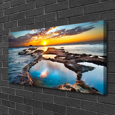 Canvas Kunstdruck Meer Sonne Landschaft