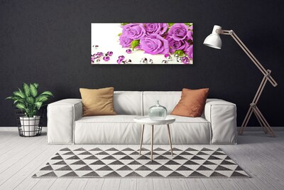 Canvas Kunstdruck Rosen Pflanzen