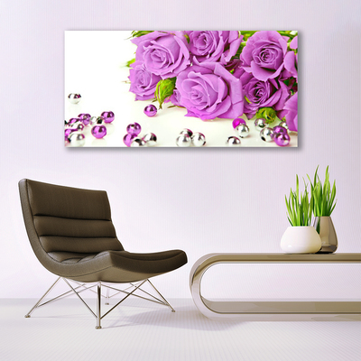 Canvas Kunstdruck Rosen Pflanzen