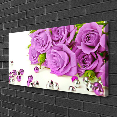 Canvas Kunstdruck Rosen Pflanzen