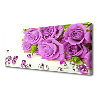 Canvas Kunstdruck Rosen Pflanzen