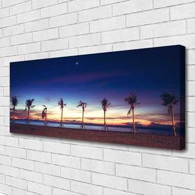 Canvas Kunstdruck Palmen Strand Meer Landschaft