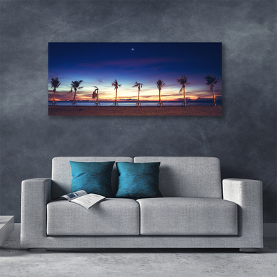 Canvas Kunstdruck Palmen Strand Meer Landschaft