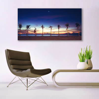 Canvas Kunstdruck Palmen Strand Meer Landschaft