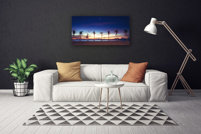 Canvas Kunstdruck Palmen Strand Meer Landschaft