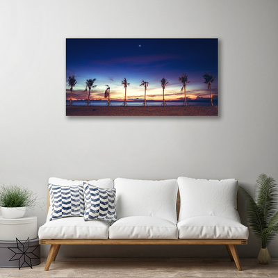 Canvas Kunstdruck Palmen Strand Meer Landschaft