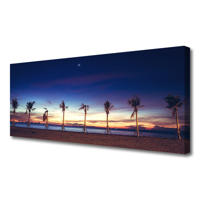 Canvas Kunstdruck Palmen Strand Meer Landschaft