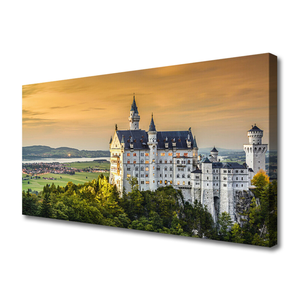 Canvas Kunstdruck Schloss Landschaft