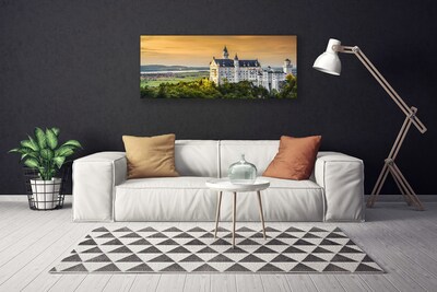 Canvas Kunstdruck Schloss Landschaft