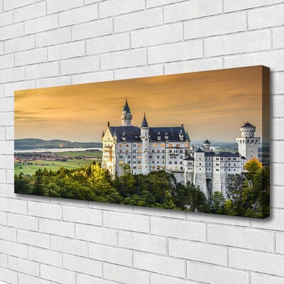 Canvas Kunstdruck Schloss Landschaft