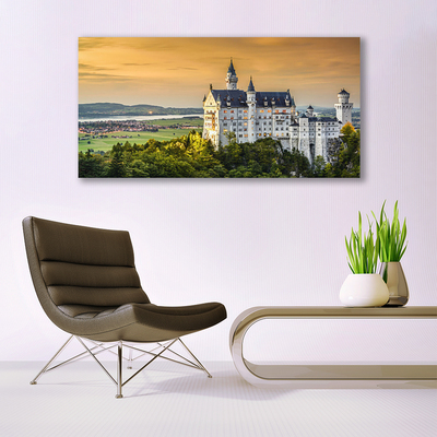 Canvas Kunstdruck Schloss Landschaft