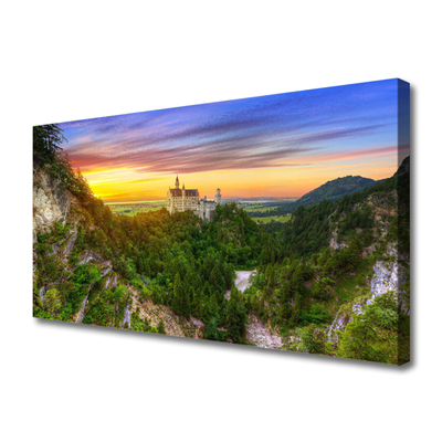 Canvas Kunstdruck Gebirge Landschaft