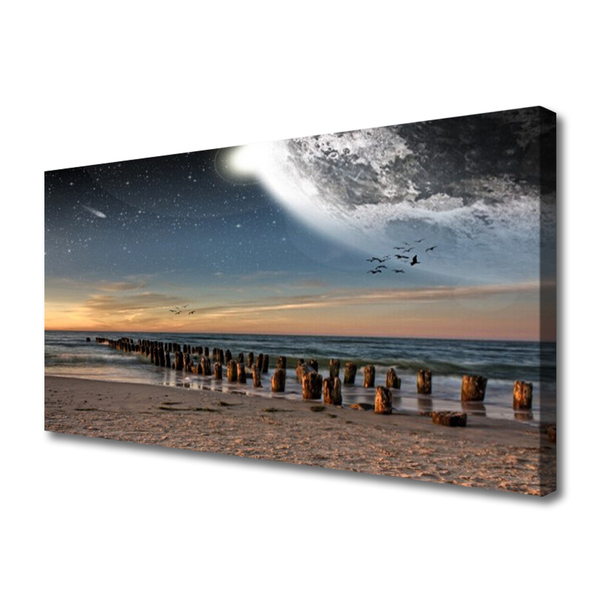 Canvas Kunstdruck Meer Strand Landschaft