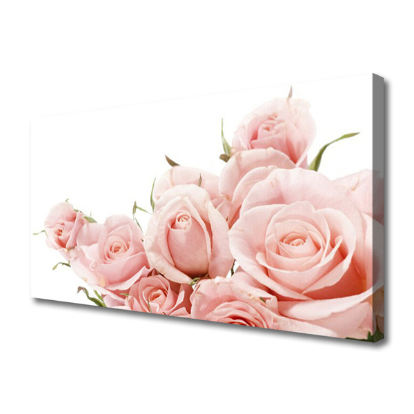 Canvas Kunstdruck Rosen Pflanzen