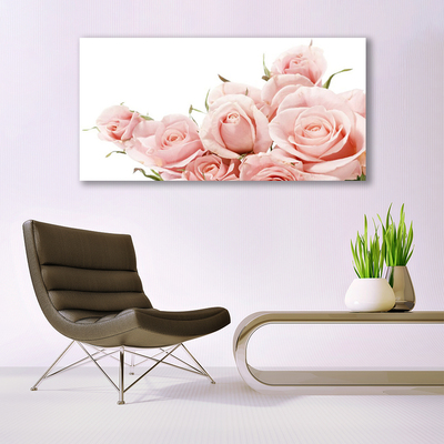 Canvas Kunstdruck Rosen Pflanzen