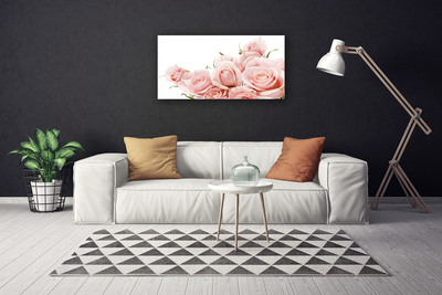 Canvas Kunstdruck Rosen Pflanzen