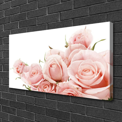 Canvas Kunstdruck Rosen Pflanzen