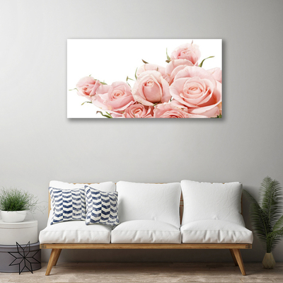 Canvas Kunstdruck Rosen Pflanzen