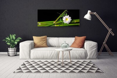 Canvas Kunstdruck Bambus Blume Pflanzen