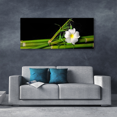 Canvas Kunstdruck Bambus Blume Pflanzen