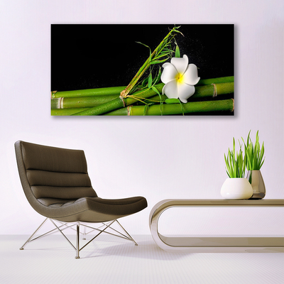 Canvas Kunstdruck Bambus Blume Pflanzen