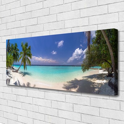 Canvas Kunstdruck Meer Strand Palmen Landschaft