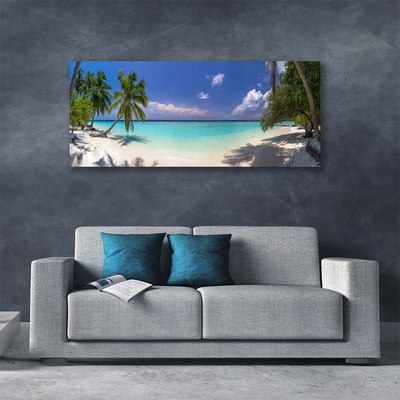 Canvas Kunstdruck Meer Strand Palmen Landschaft