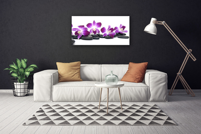 Canvas Kunstdruck Blumen Steine Kunst