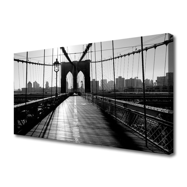 Canvas Kunstdruck Brücke Architektur