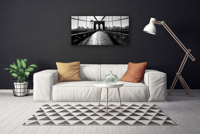 Canvas Kunstdruck Brücke Architektur
