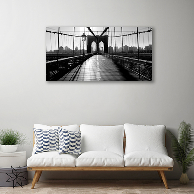 Canvas Kunstdruck Brücke Architektur