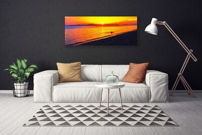 Canvas Kunstdruck Meer Sonne Strand Landschaft