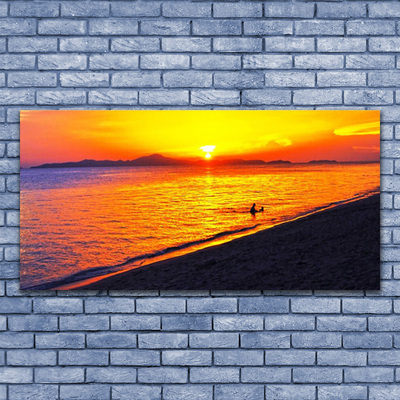 Canvas Kunstdruck Meer Sonne Strand Landschaft