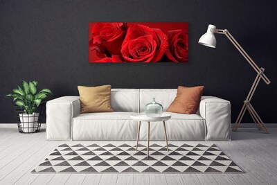 Canvas Kunstdruck Rosen Pflanzen