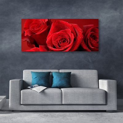 Canvas Kunstdruck Rosen Pflanzen