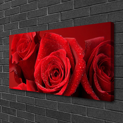 Canvas Kunstdruck Rosen Pflanzen