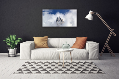 Canvas Kunstdruck Gebirge Wolken Landschaft