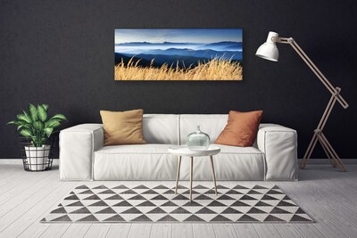 Canvas Kunstdruck Acker Landschaft