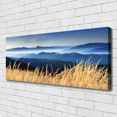 Canvas Kunstdruck Acker Landschaft