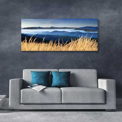 Canvas Kunstdruck Acker Landschaft