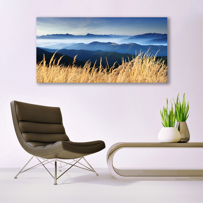 Canvas Kunstdruck Acker Landschaft