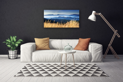 Canvas Kunstdruck Acker Landschaft