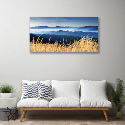 Canvas Kunstdruck Acker Landschaft